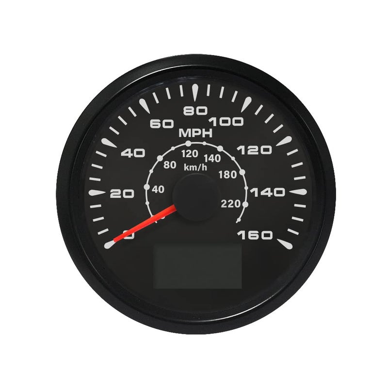 ELING Universal GPS Speedometer Gauge 160MPH 220KM/H Trip Counter Odometer for Car Racing Motorcycle 85mm 12V 24V - Image 1